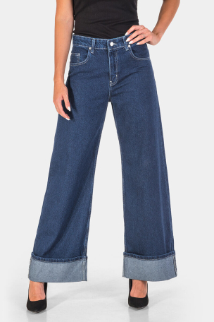 Wide Leg γυναικείο τζιν 7647-79 Lacarino