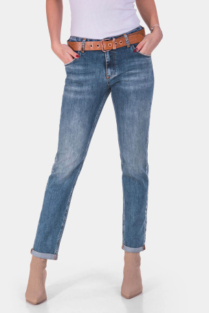 Boyfriend fit γυναικείο τζιν 7039-77 / What's up