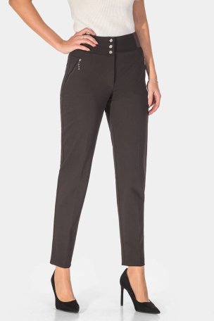 Κομψό καφέ γυναικείο παντελόνι 2012-21 Acun Fashion