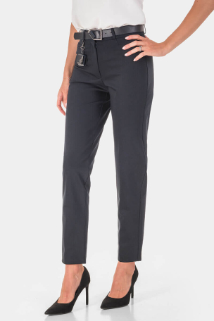 Κομψό μαύρο γυναικείο παντελόνι 2120-09 Acun Fashion