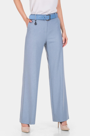 Φαρδύ γαλάζιο γυναικείο παντελόνι 3127-17 Acun Fashion