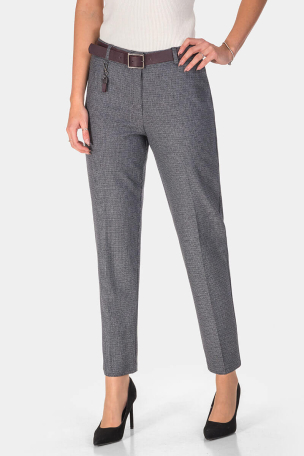 Κομψό μαύρο γυναικείο παντελόνι 4066P-09