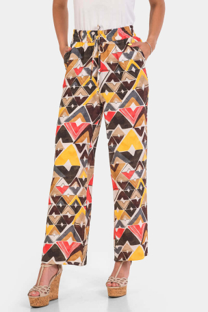 Φαρδύ γυναικείο παντελόνι 24339-43 Flamenco