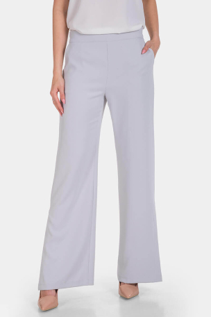 Φαρδύ γκρι γυναικείο παντελόνι 469P-11 Maqrell