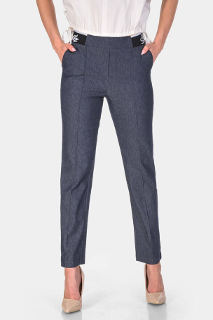 Γυναικείο βαμβακερό παντελόνι 1011-18 Sinyorita