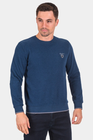 Μονόχρωμο ανδρικό πουλόβερ 27643-08 MCL