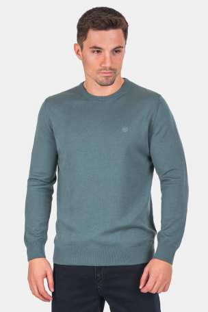 Μονόχρωμο ανδρικό πουλόβερ 33006-04 MCL