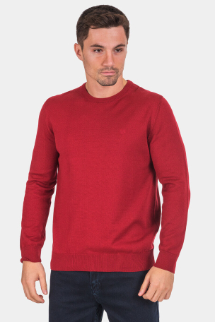 Μονόχρωμο ανδρικό πουλόβερ 33006-19 MCL