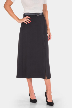Μακριά μαύρη φούστα 2707-09 Gazaline