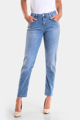 Boyfriend fit τζιν 6694 Lacarino - ανοιχτό μπλε