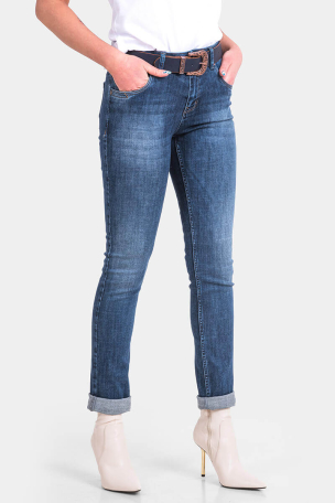 Boyfriend τζιν 6545 - σκούρο μπλε