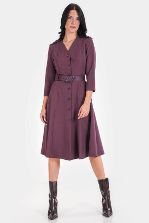 Κομψό φόρεμα με ζώνη 1473-48 Esito