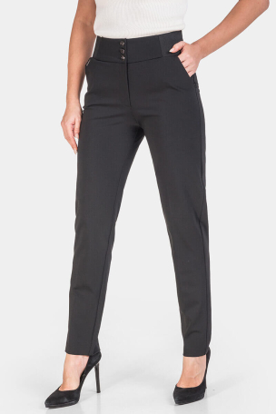 Κομψό μαύρο γυναικείο παντελόνι 3712-09 Acun Fashion
