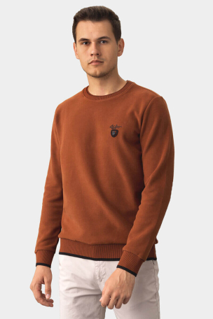 Μονόχρωμο ανδρικό πουλόβερ 27643-28 MCL