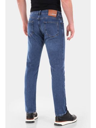 Прави мъжки дънки 9191  INDIGO Fashion B