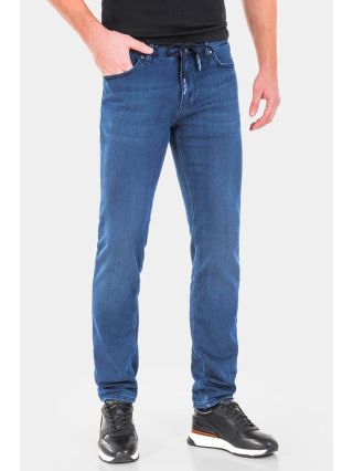 Слим фит мъжки дънки 3358 INDIGO Fashion