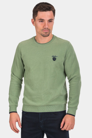 Μονόχρωμο ανδρικό πουλόβερ 27643-26 MCL