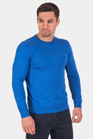 Μονόχρωμο ανδρικό πουλόβερ 33006-14 MCL