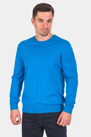 Μονόχρωμο ανδρικό πουλόβερ 801738-01 XINT