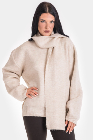 Γυναικεία μπλούζα με κασκόλ 92633-02 Avrile