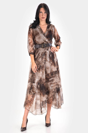 Κομψό φόρεμα με ζώνη 1412-21 Esito