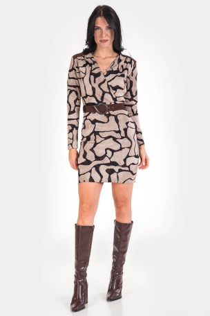 Κοντό κρουαζέ φόρεμα 1492-03 Esito