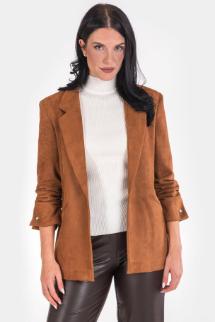Γυναικείο σακάκι από τεχνητό σουέντ 3044-28 Mare sole