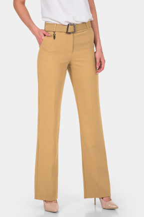 Σκούρο μπεζ γυναικείο παντελόνι 2430-03 Acun Fashion