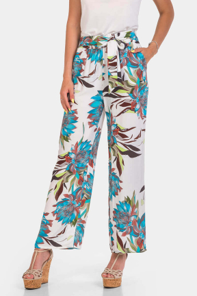 Φαρδύ σπορ-κομψό γυναικείο παντελόν 24334-08 Flamenco