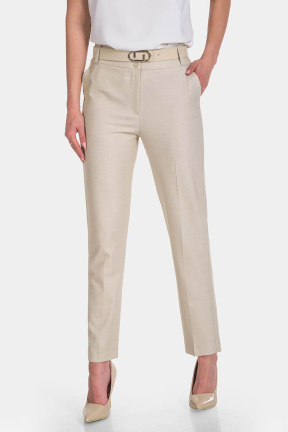 Κομψό μπεζ γυναικείο παντελόνι 55090P-02 Kadelli