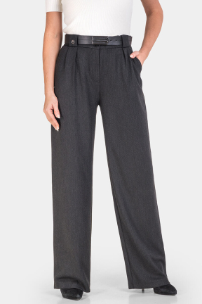 Κομψό μαύρο γυναικείο παντελόνι Wide Leg 3580-09 Acun Fashion