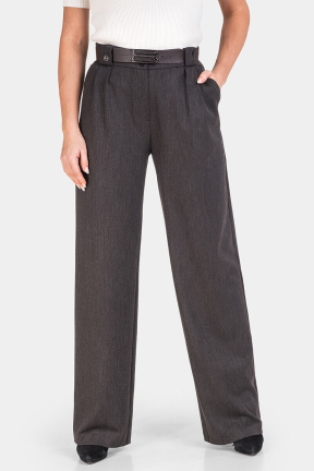 Κομψό καφέ γυναικείο παντελόνι Wide Leg 3580-21 Acun Fashion
