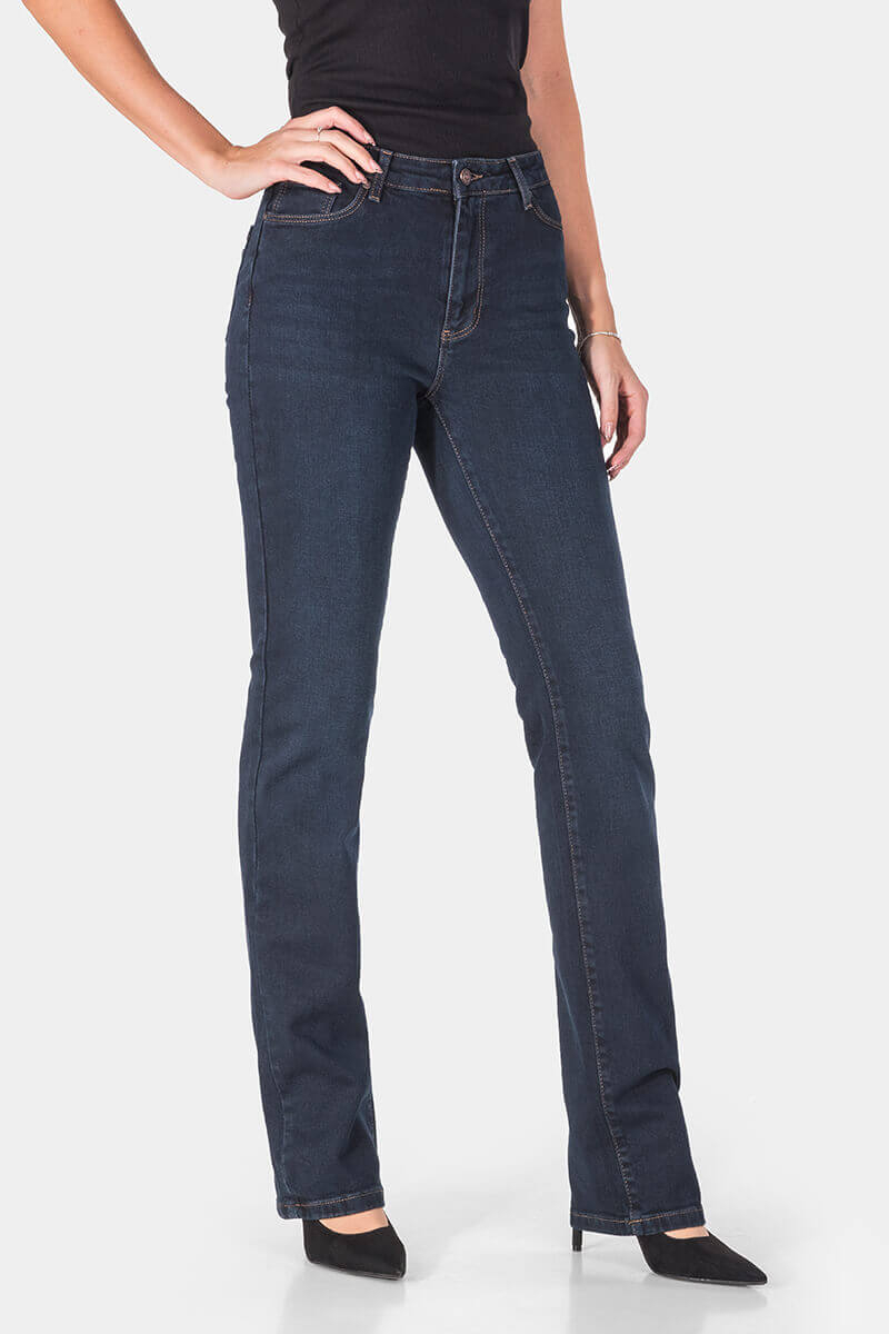 Straight fit γυναικείο τζιν 7232-79 Kelly Μήκος 35 / Lacarino