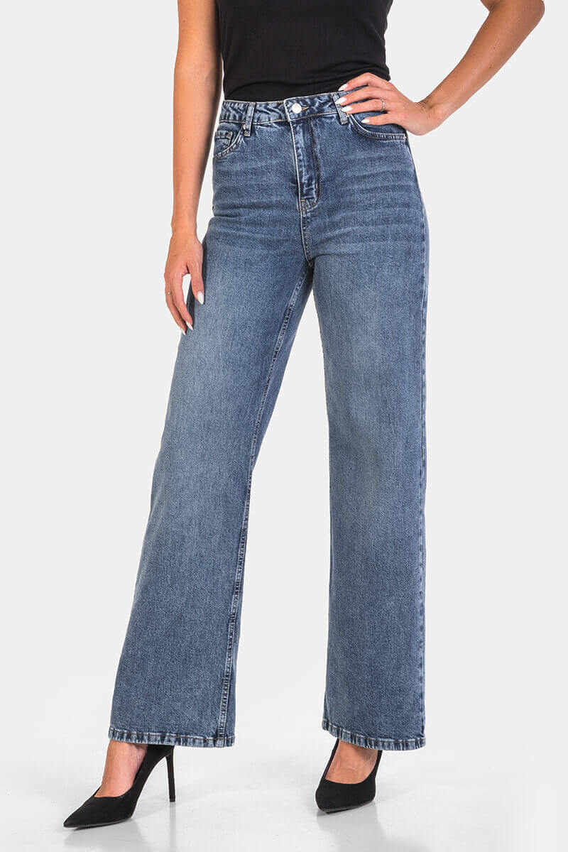 Wide Leg γυναικείο τζιν 7596-76 Nita / Lacarino