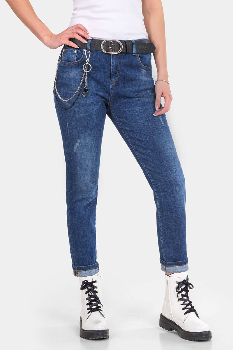 Boyfriend fit γυναικείο τζιν 50353-79 / Puccihino