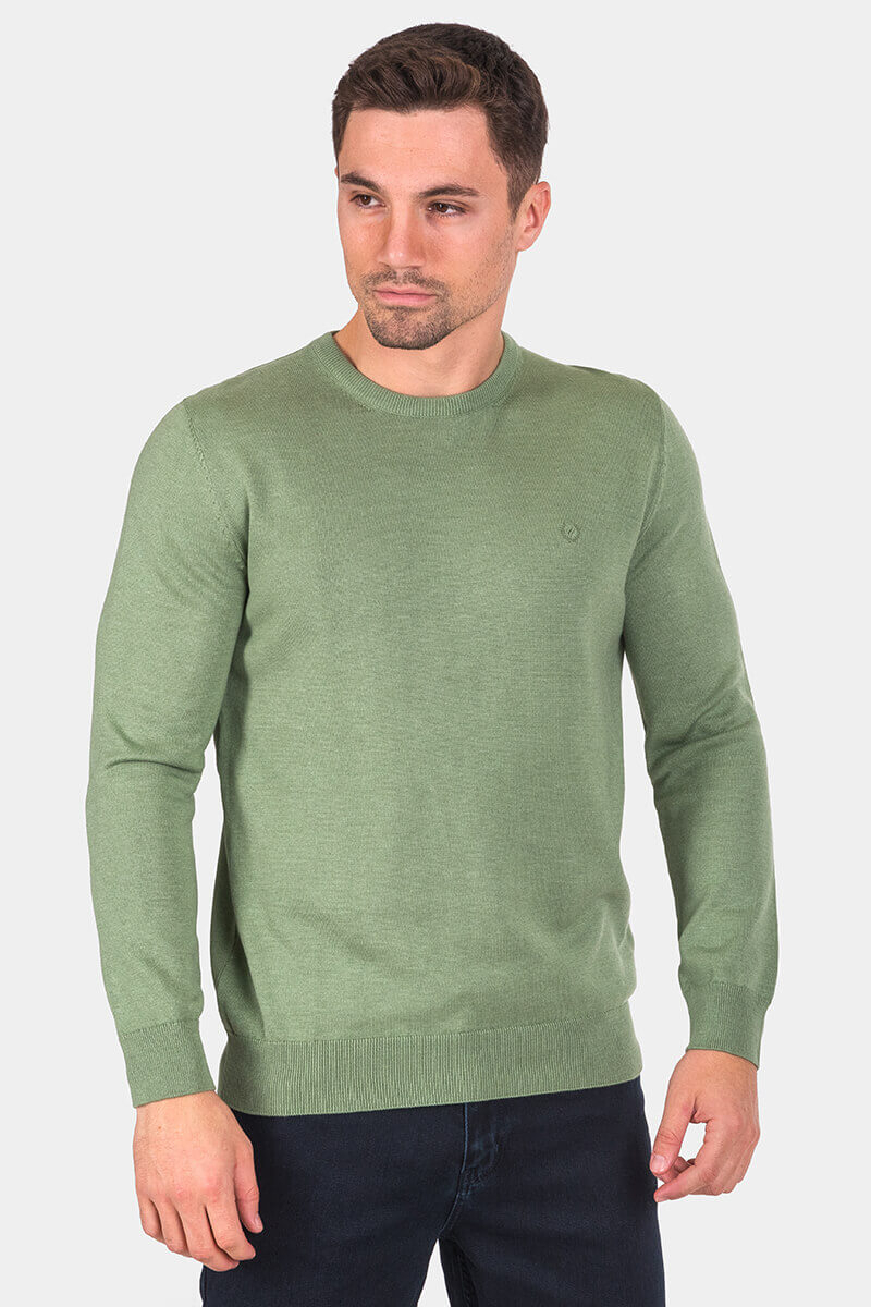 Μονόχρωμο ανδρικό πουλόβερ 33006-05 MCL