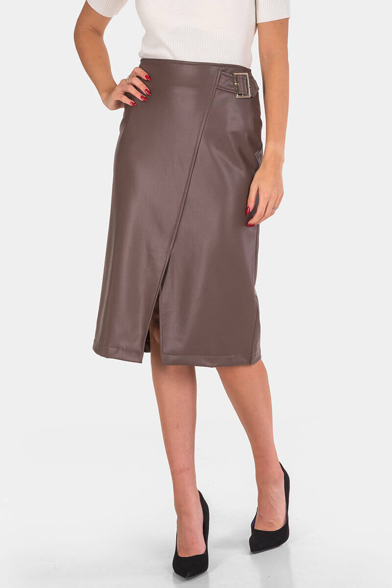 Φούστα από οικολογικό δέρμα 71770-45 Kadelli