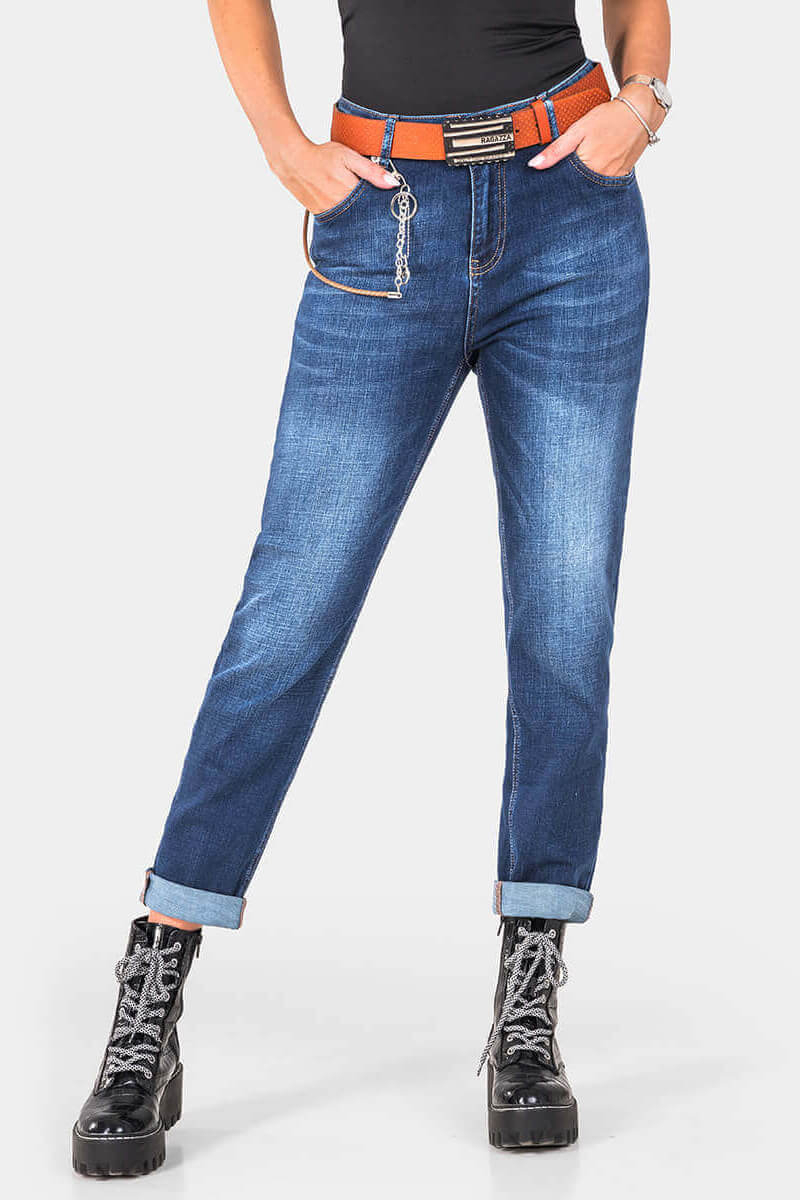 Бойфренд дамски дънки 6346-78 | INDIGO Fashion