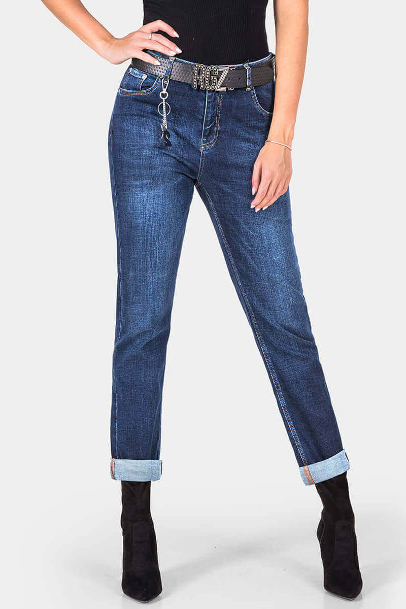 Бойфренд дамски дънки 6349-78 | INDIGO Fashion