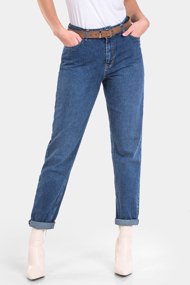 Mom дамски дънки 6043 INDIGO Fashion
