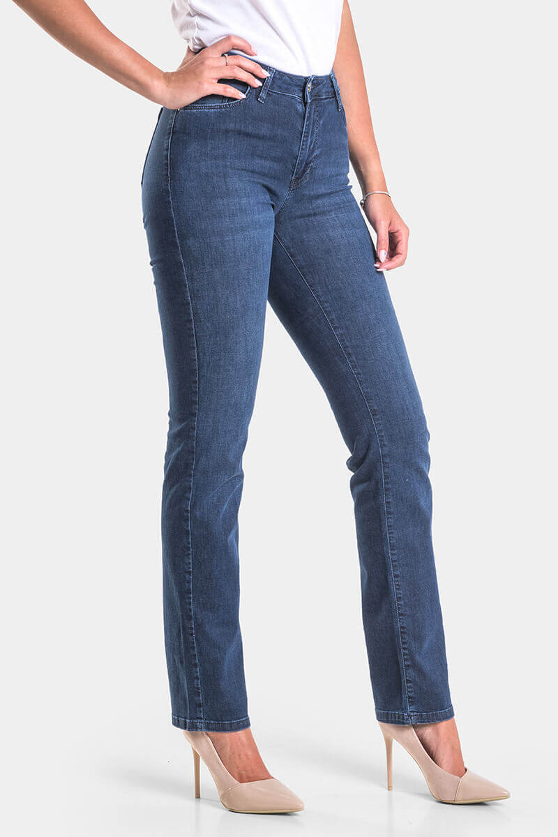 Класически дамски дънки Kelly 6668 INDIGO Fashion