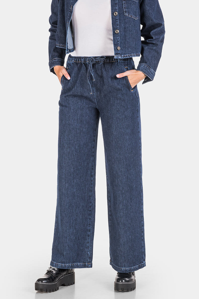 Wide Leg γυναικείο τζιν 7888-78 / Lacarino