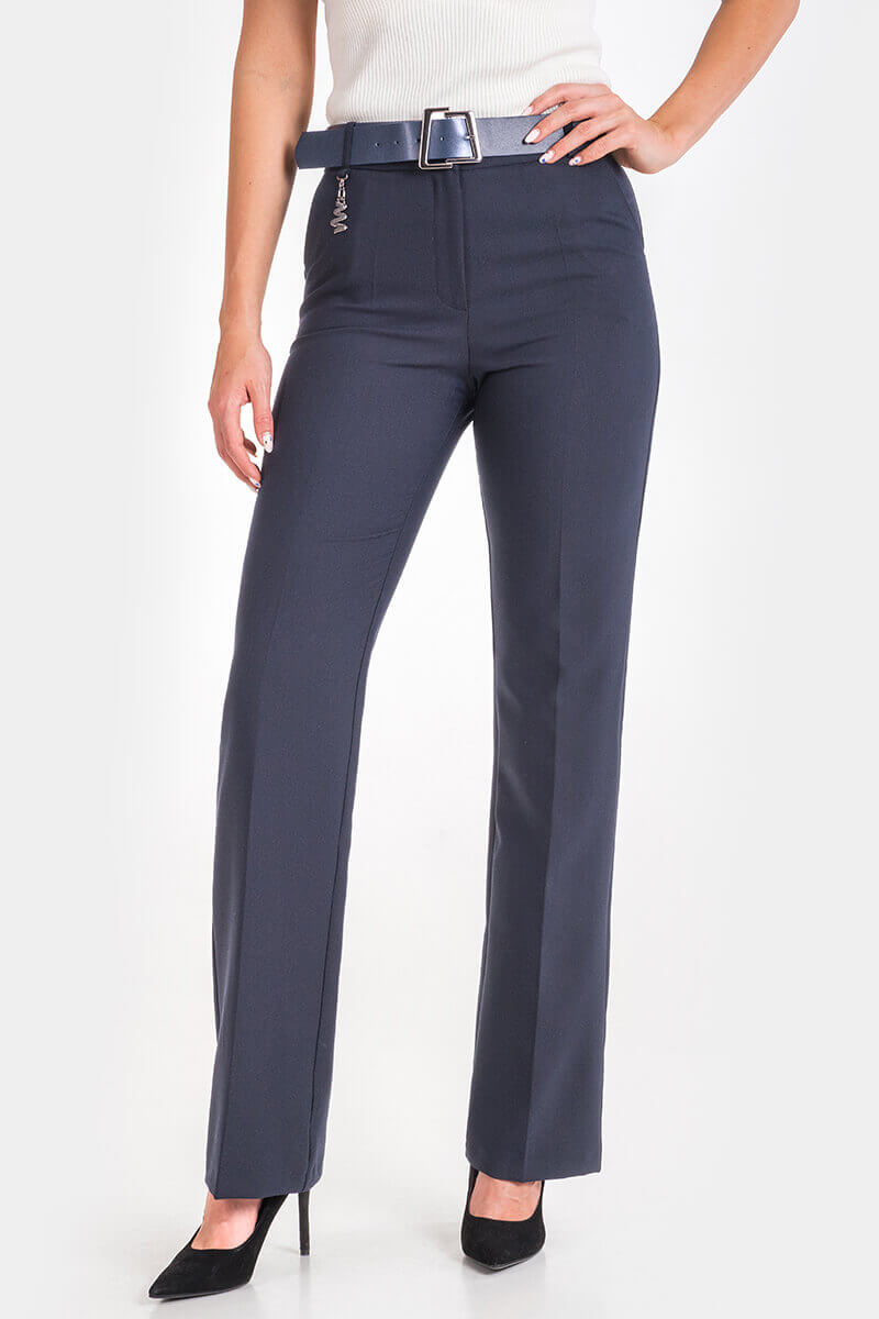 ЕΚομψό μπλε γυναικείο παντελόνι 2930-18 Acun Fashion