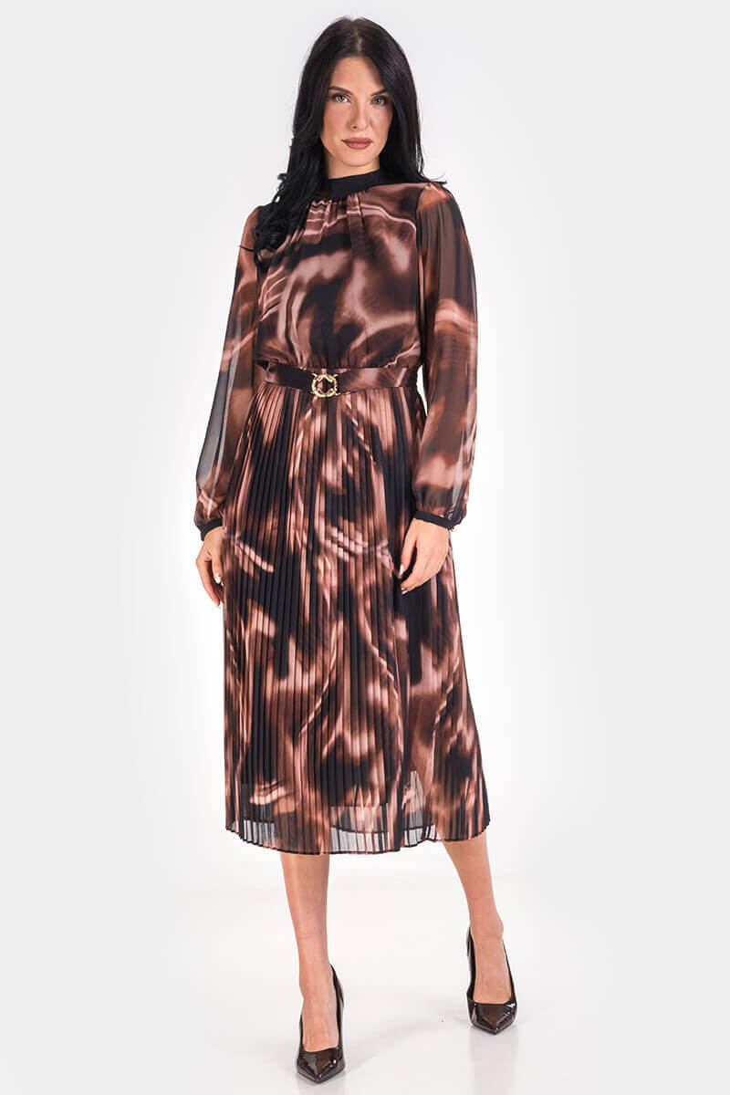 Κομψό φόρεμα με ζώνη 1568-21 Esito