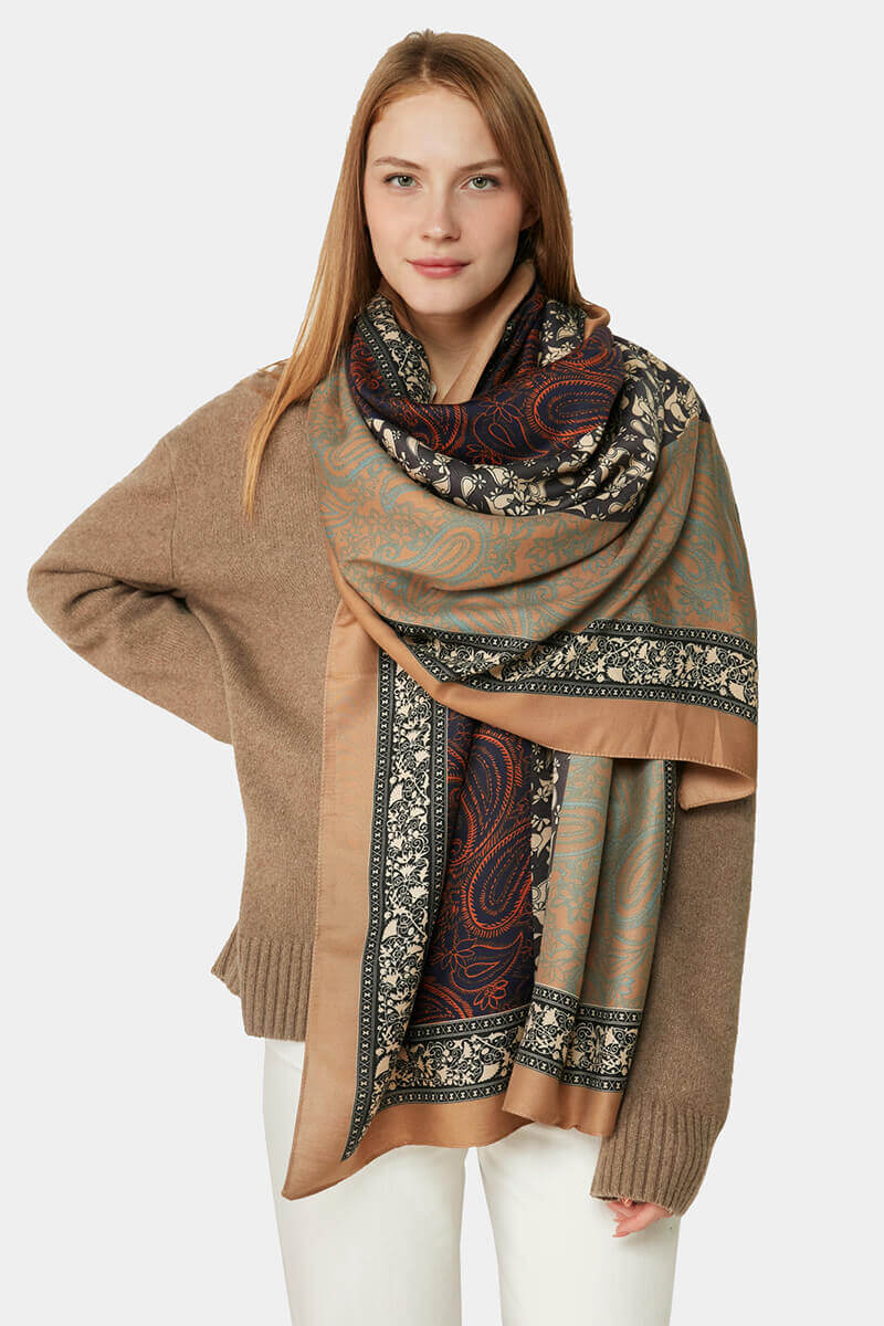 Γυναικείο κασκόλ 11188-03 Indigo