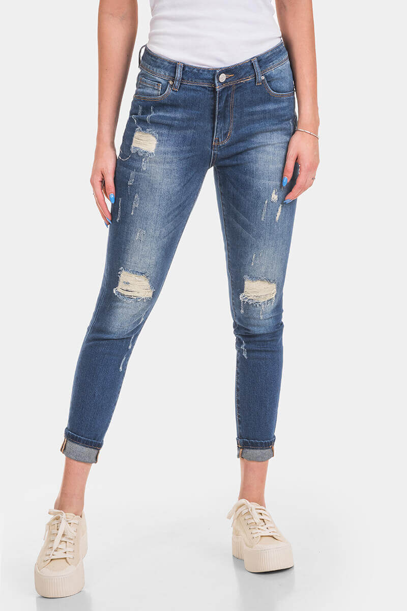 Slim fit γυναικείο τζιν 8268-77 Cons