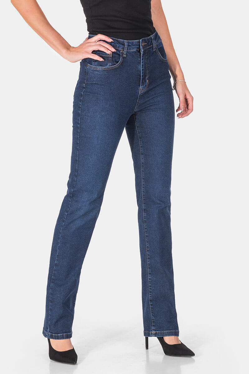 Straight fit γυναικείο τζιν 7817-78 Lady XL / Lacarino