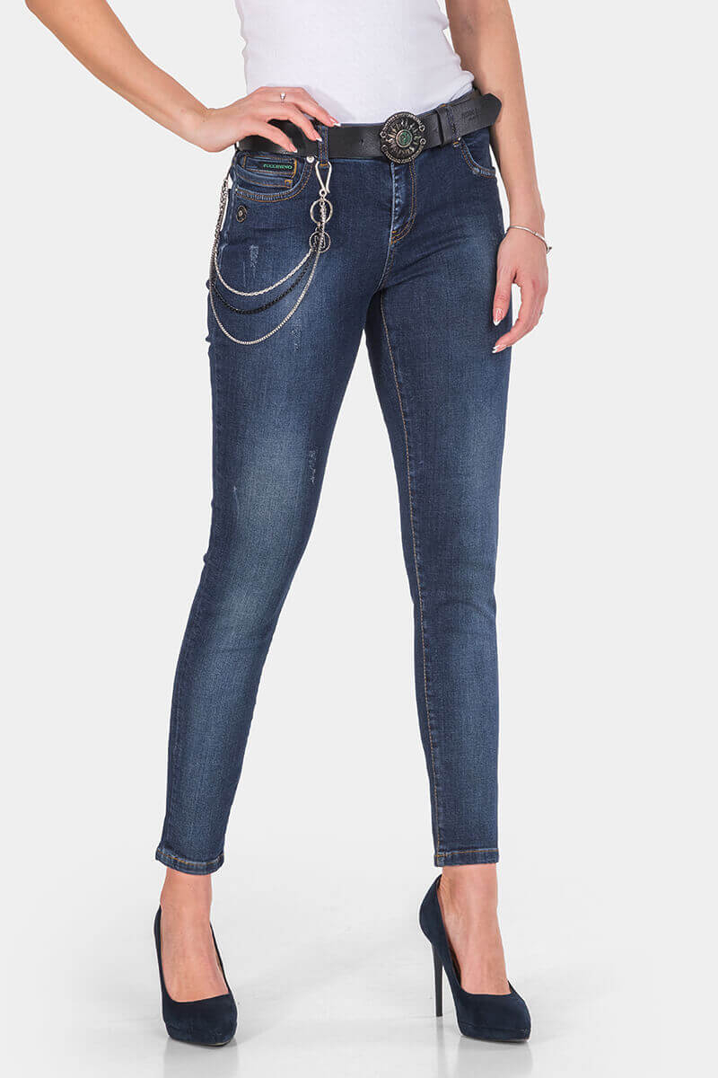 Slim fit γυναικείο τζιν 30301-79 / Puccihino