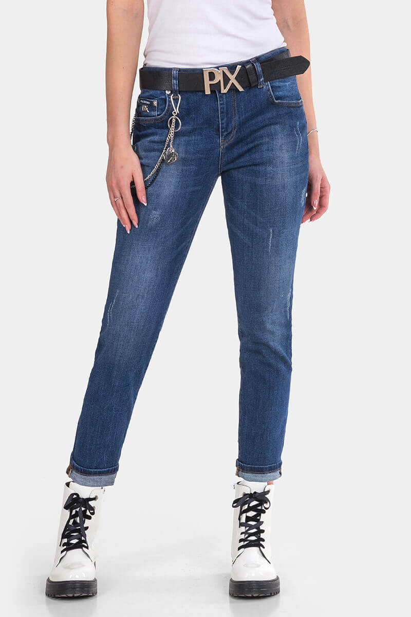 Boyfriend fit γυναικείο τζιν 50367-79 Puccihino