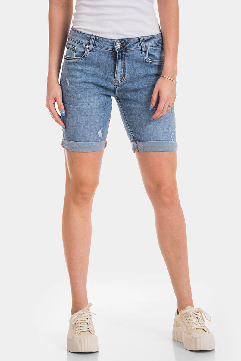 Γυναικεία τζιν βερμούδα 90273-73 Cons